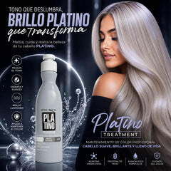 Prokpil being applied to blonde hair demonstrating toning and conditioning
