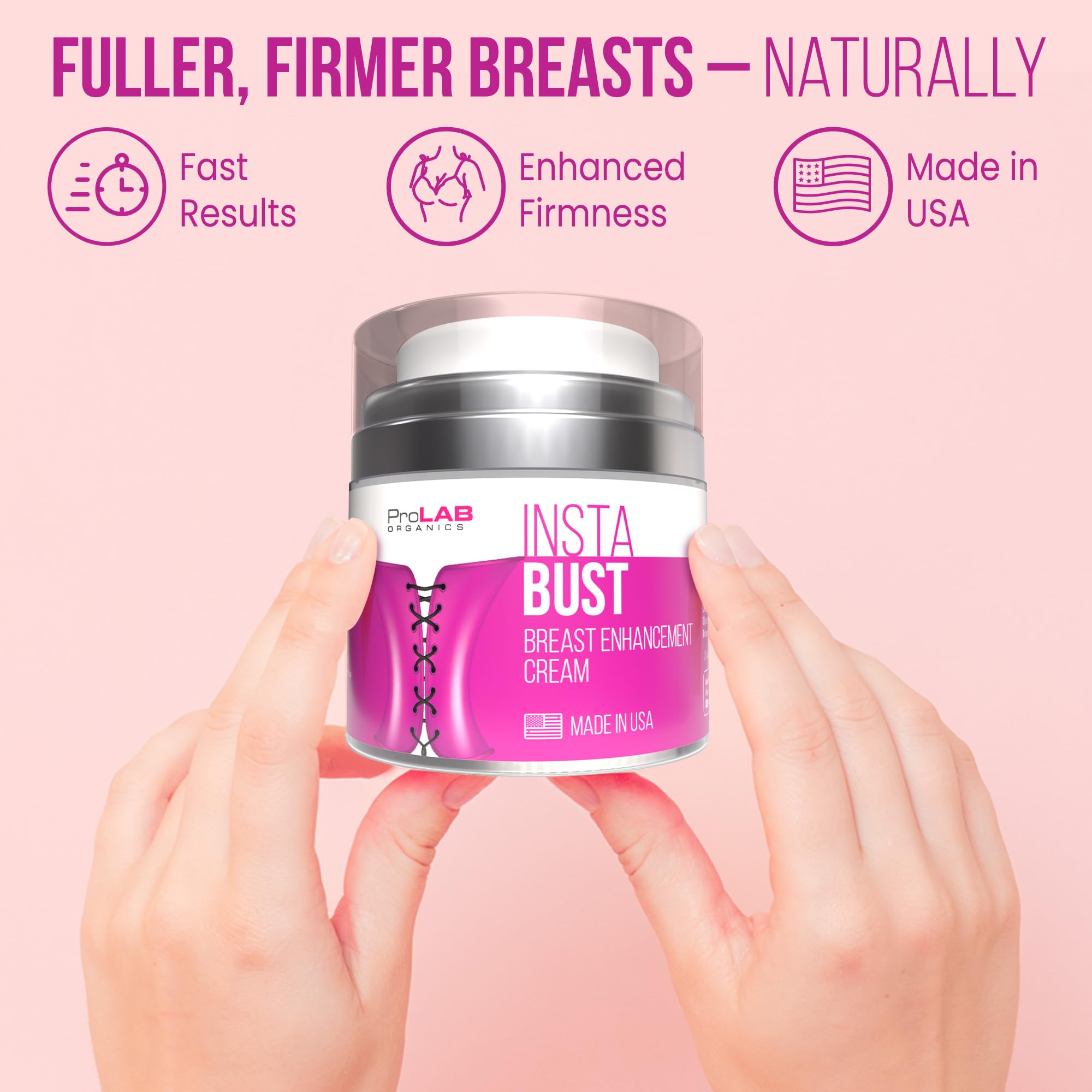ProLab Organics open jar texture highlighting fast-absorbing cream
