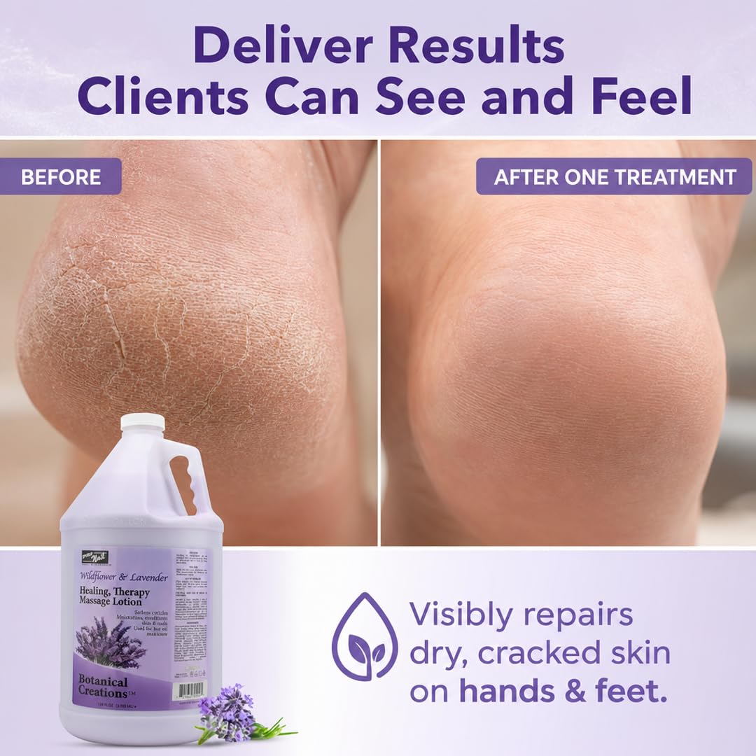 PRO NAIL used during pedicure showing deep nourishment and visible softness
