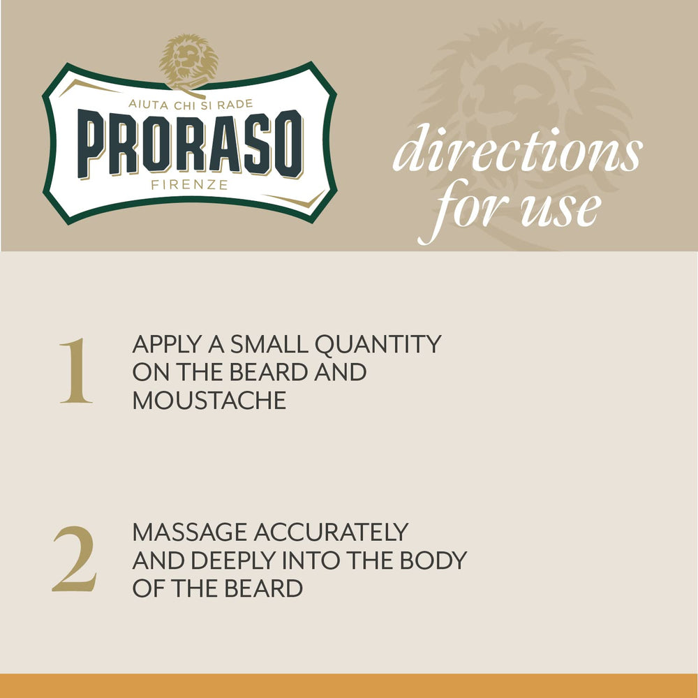 Proraso beard balm applied to short beard demonstrating softening benefit