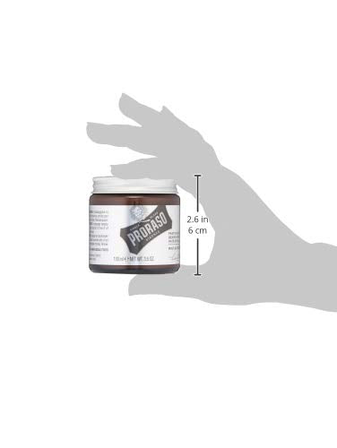 Proraso jar on bathroom shelf in lifestyle scene highlighting premium grooming ritual