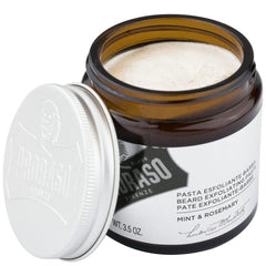 Close-up of paste texture showing almond and hazelnut particles for effective exfoliation