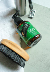 Proraso lather texture close-up showing gentle foam and softening effect