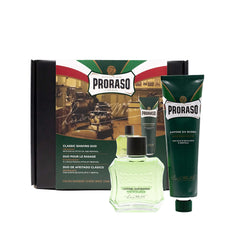 Proraso front packaging showing kit and refreshing cooling benefit