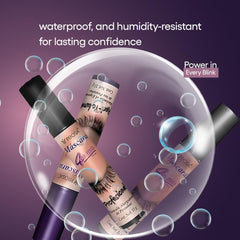 Prosa mascara being applied in a lifestyle setting showing long-lasting wearable benefit