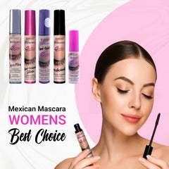 Prosa Mascara on model illustrating amplified volume and elongated lashes instantly