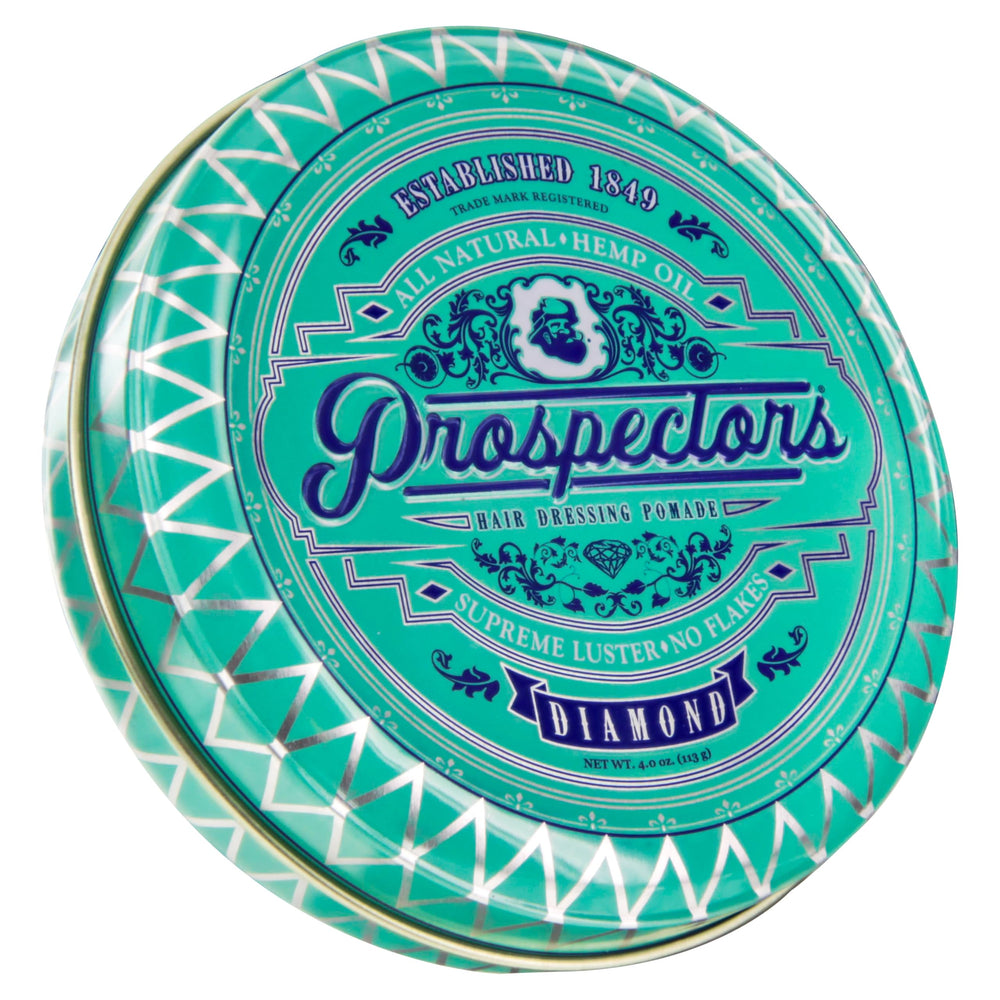 PROSPECTORS tin front view showing packaging and travel-friendly size
