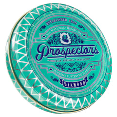 PROSPECTORS tin front view showing packaging and travel-friendly size