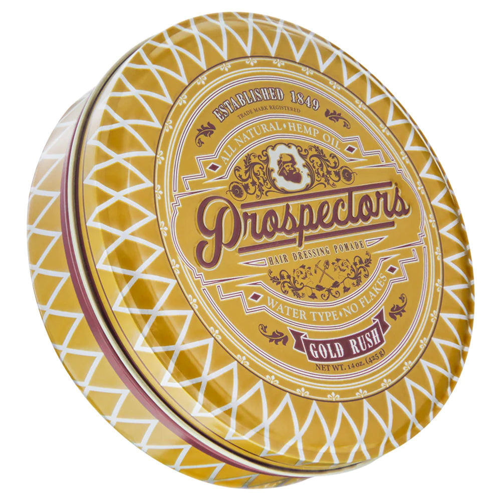 PROSPECTORS tub front view showing label and 14 oz size for easy identification and purchase