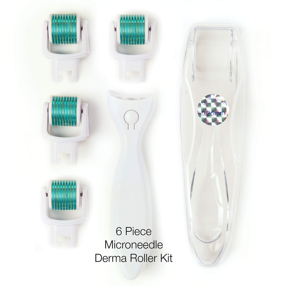 Prosper Beauty four replacement roller heads laid out to emphasize hygiene