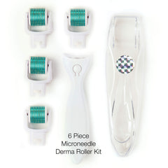 Prosper Beauty four replacement roller heads laid out to emphasize hygiene