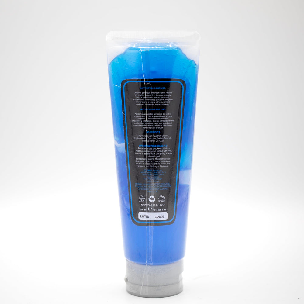PROTON texture close-up showing wax-like gel turning smooth, demonstrates easy spreadability