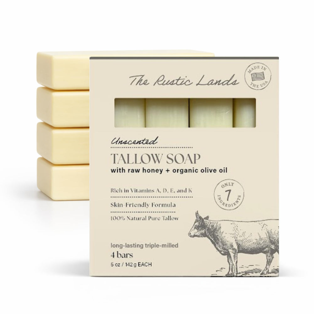PROVENCE ESSENTIALS front packaging showing four unscented bars and benefits