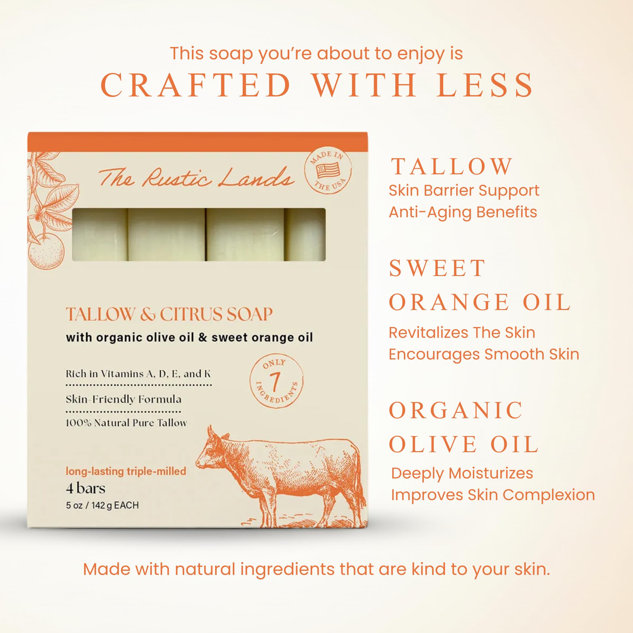 PROVENCE ESSENTIALS olive oil and beef tallow ingredients displayed for nourishment