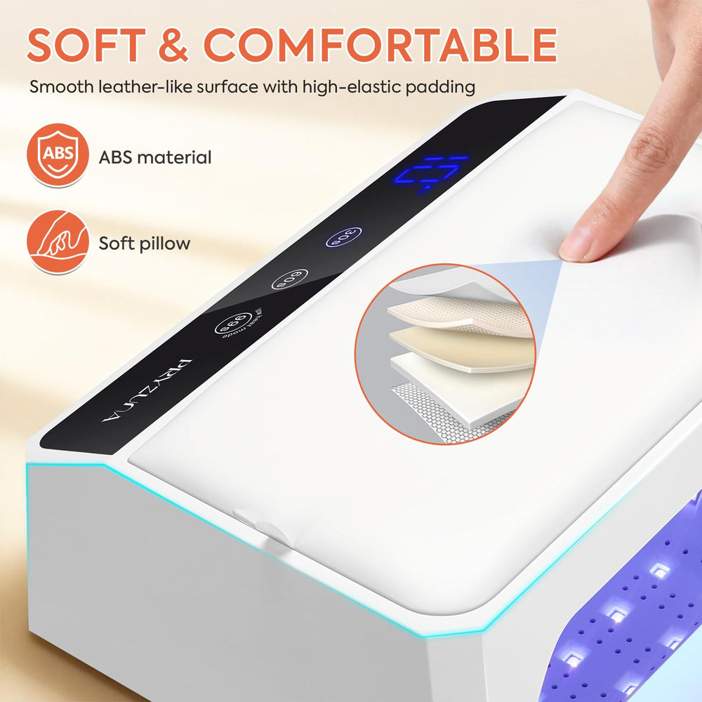 PRYZUNA curing a foot to show pedicure capability and comfortable fit