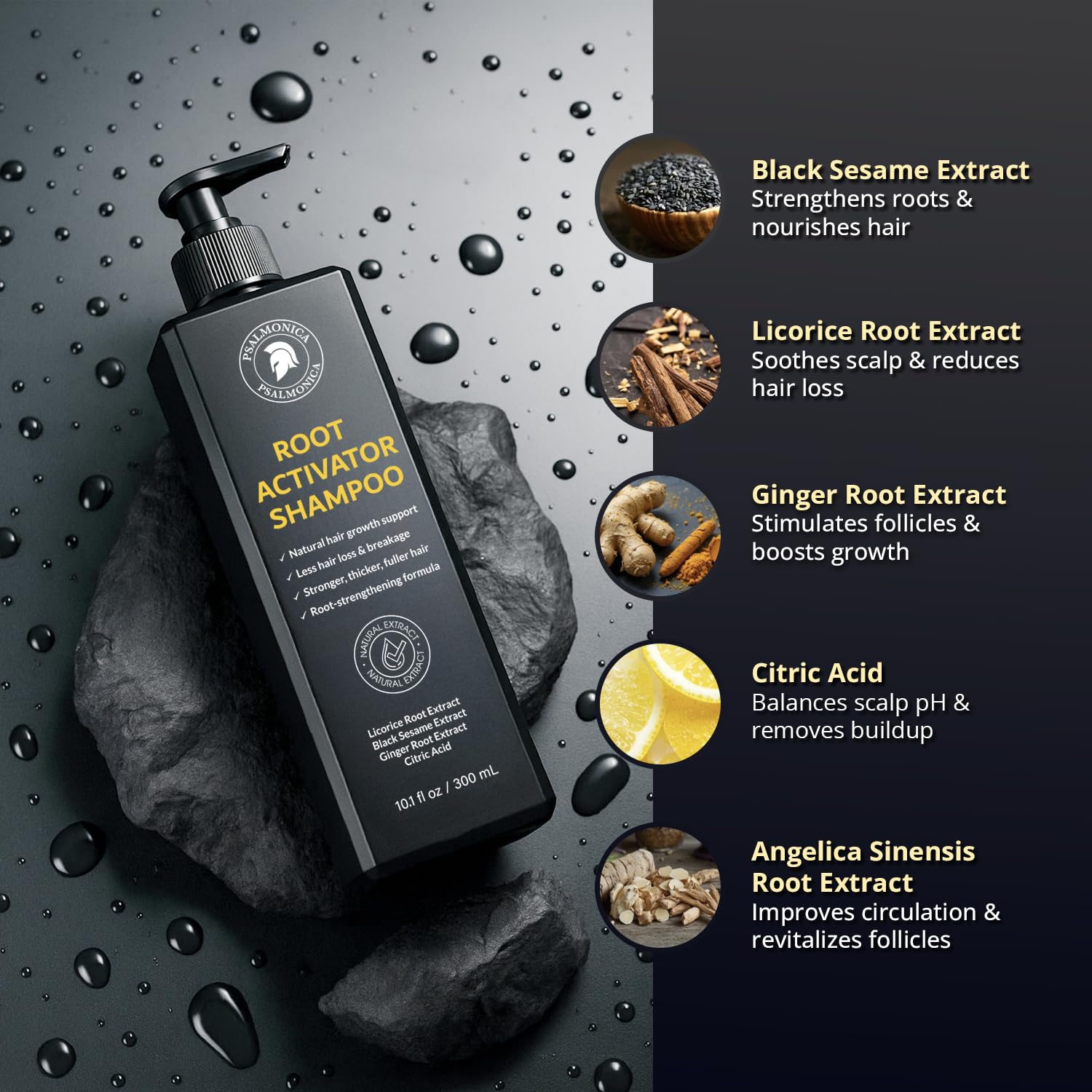 Psalmonica botanical ingredient array highlighting herbal formula benefits