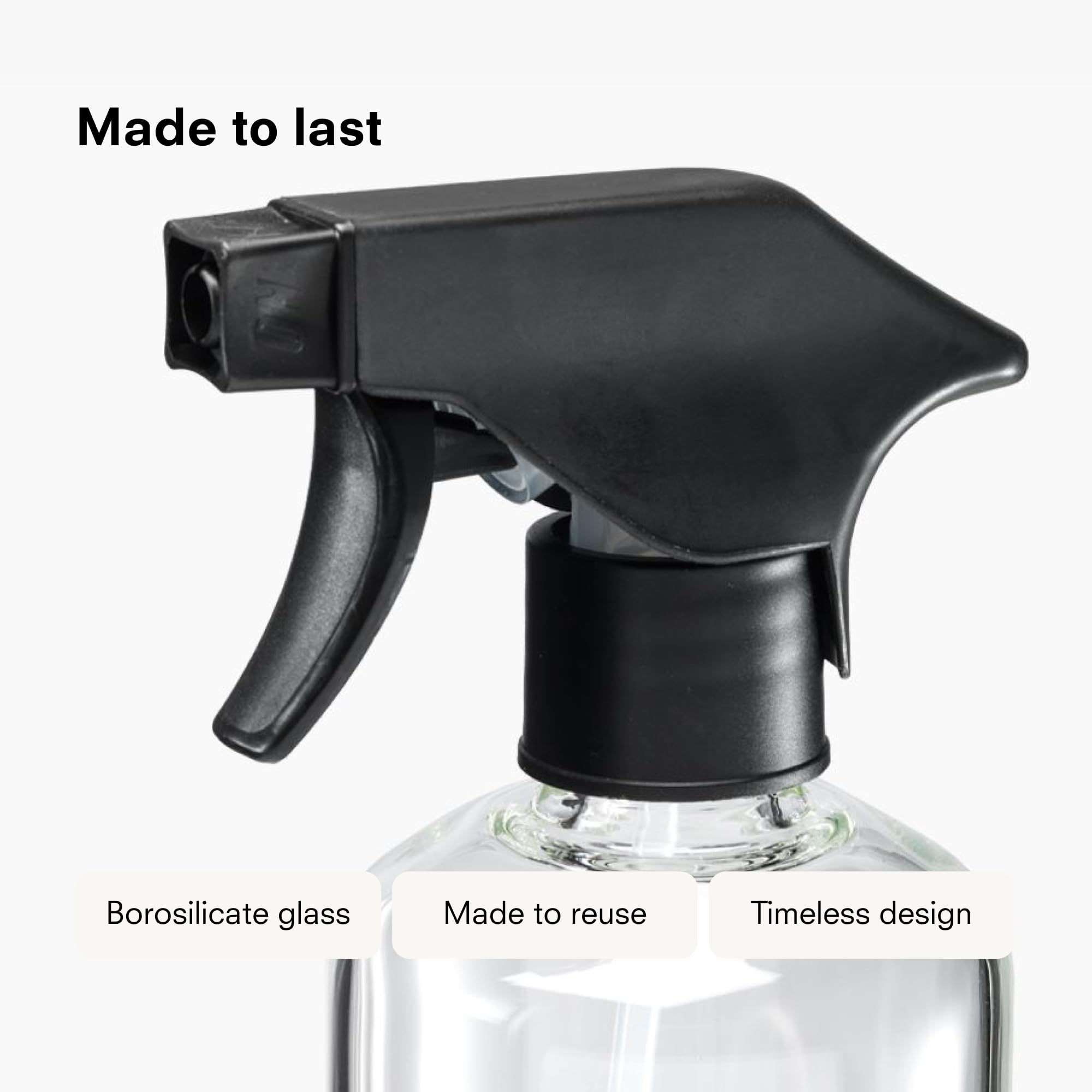 Public Goods bottle filled and staged in kitchen showing effortless daily cleaning convenience
