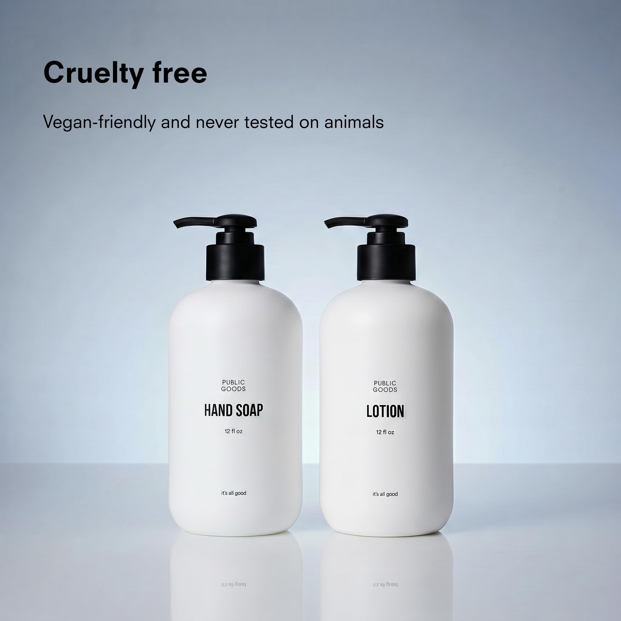 Public Goods lotion texture close-up showing lightweight, fast-absorbing formula