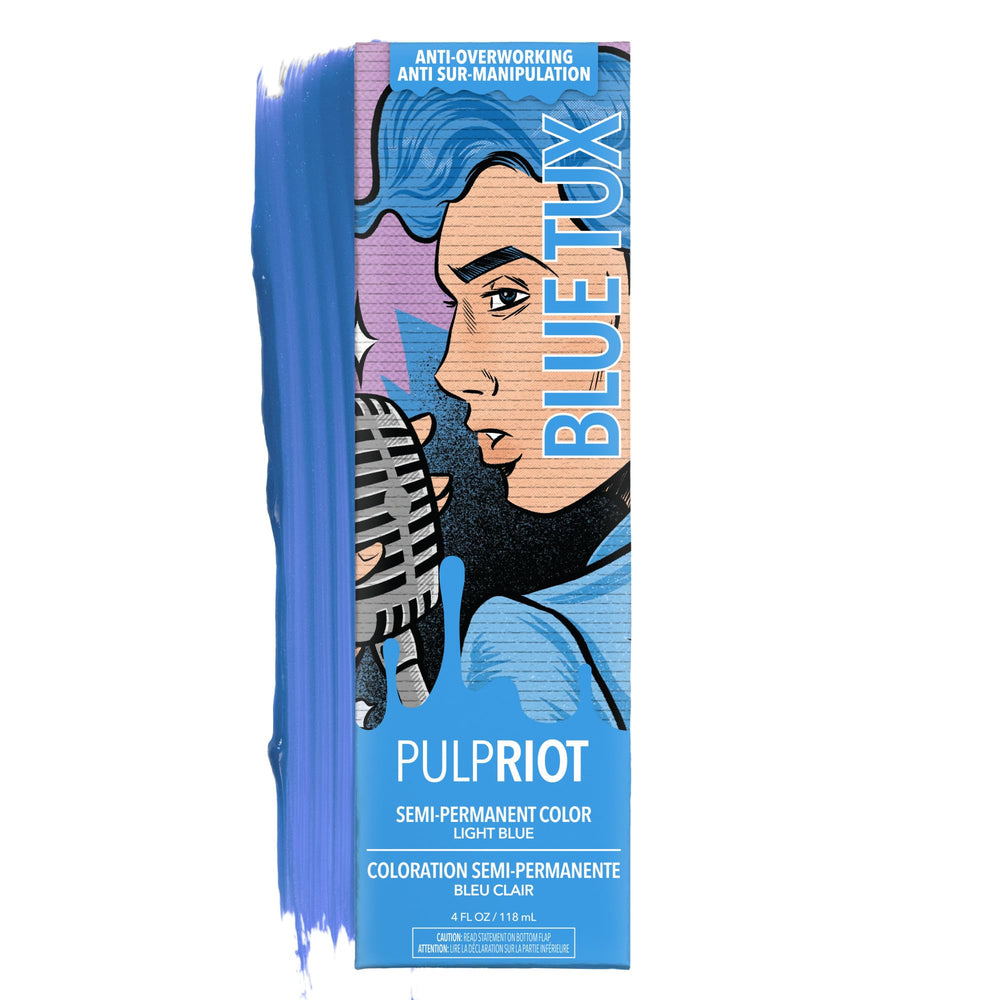 Pulp Riot tube front view shows product and easy application benefit