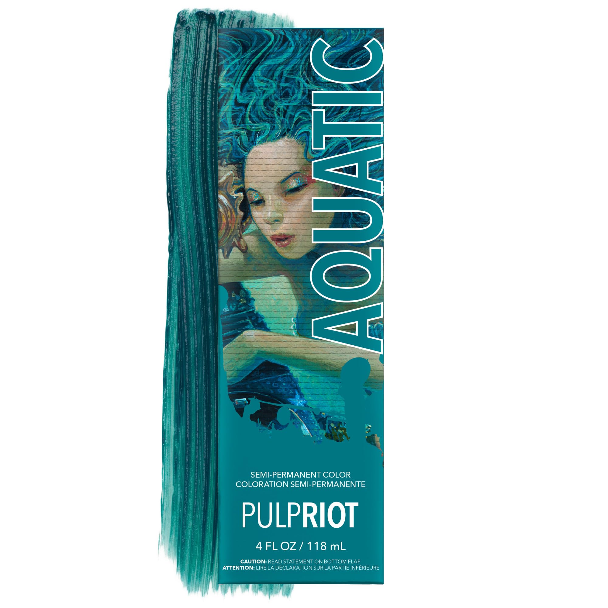 Pulp Riot Deep Aqua tube close-up highlighting applicator tip and easy-squeeze design for controlled use