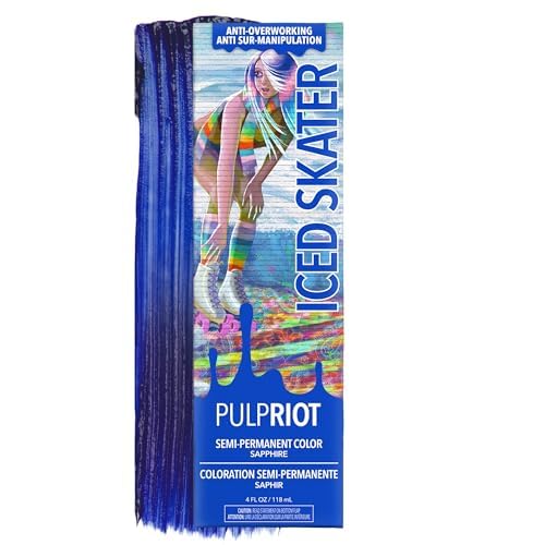 Pulp Riot front tube showing True Blue color and professional packaging benefit bold pigment