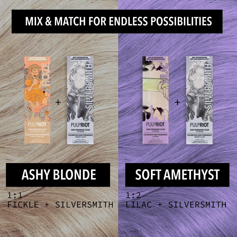 Pulp Riot 4oz tube held in hand to show scale and professional sizing convenience