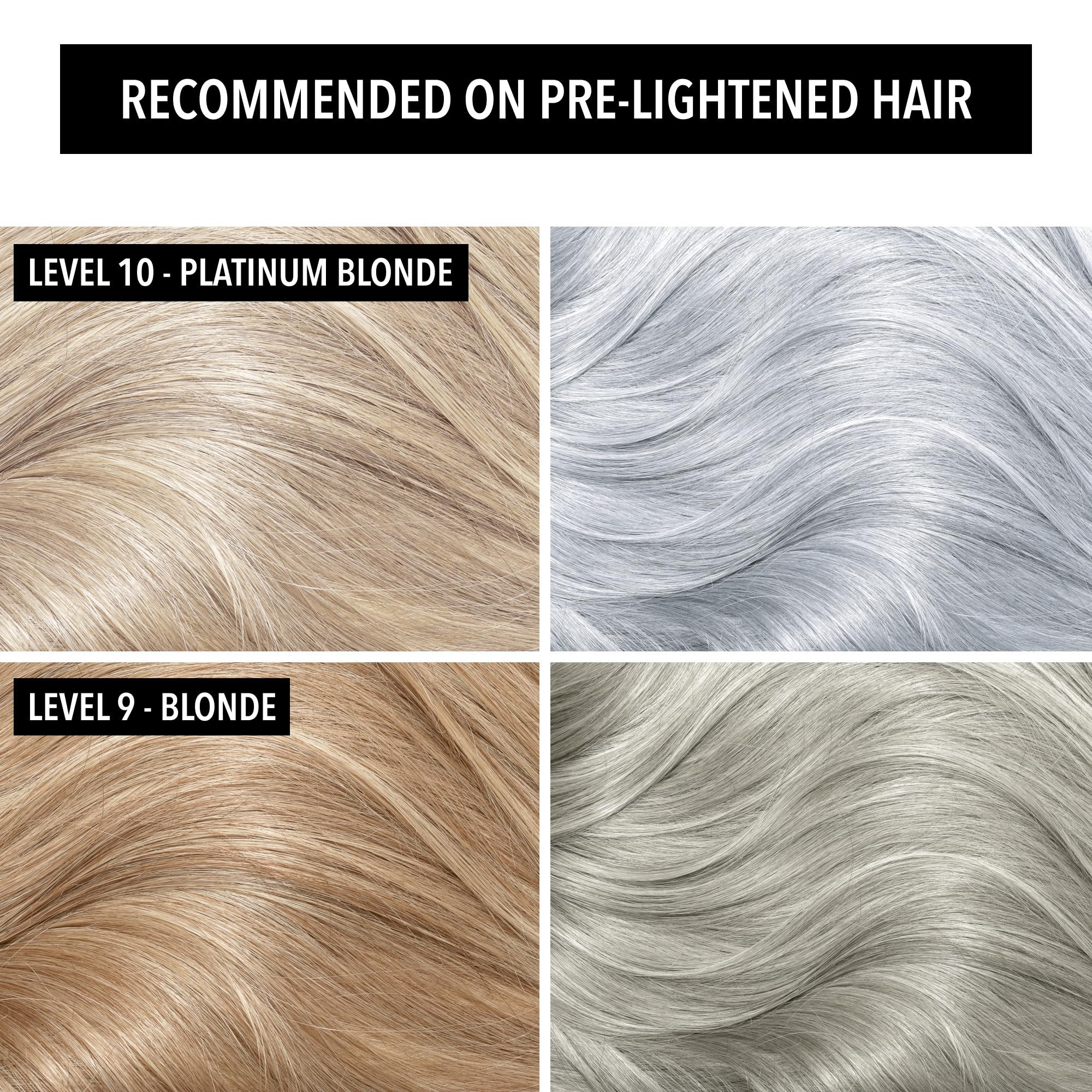 Pulp Riot color swatch strand on white background showing true icy-amethyst silver payoff