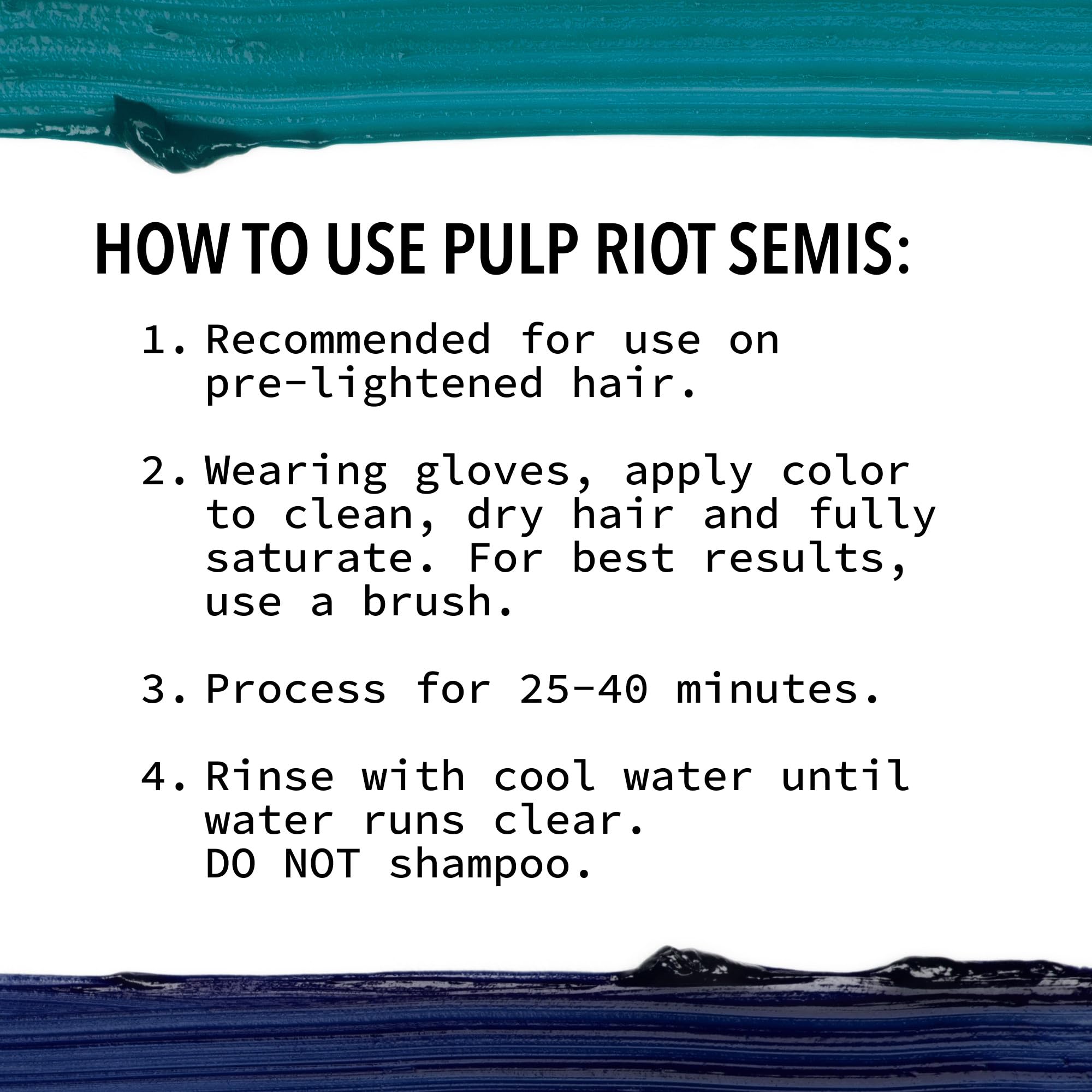 Pulp Riot fade comparison over washes showing even true-tone fading for predictable results benefit
