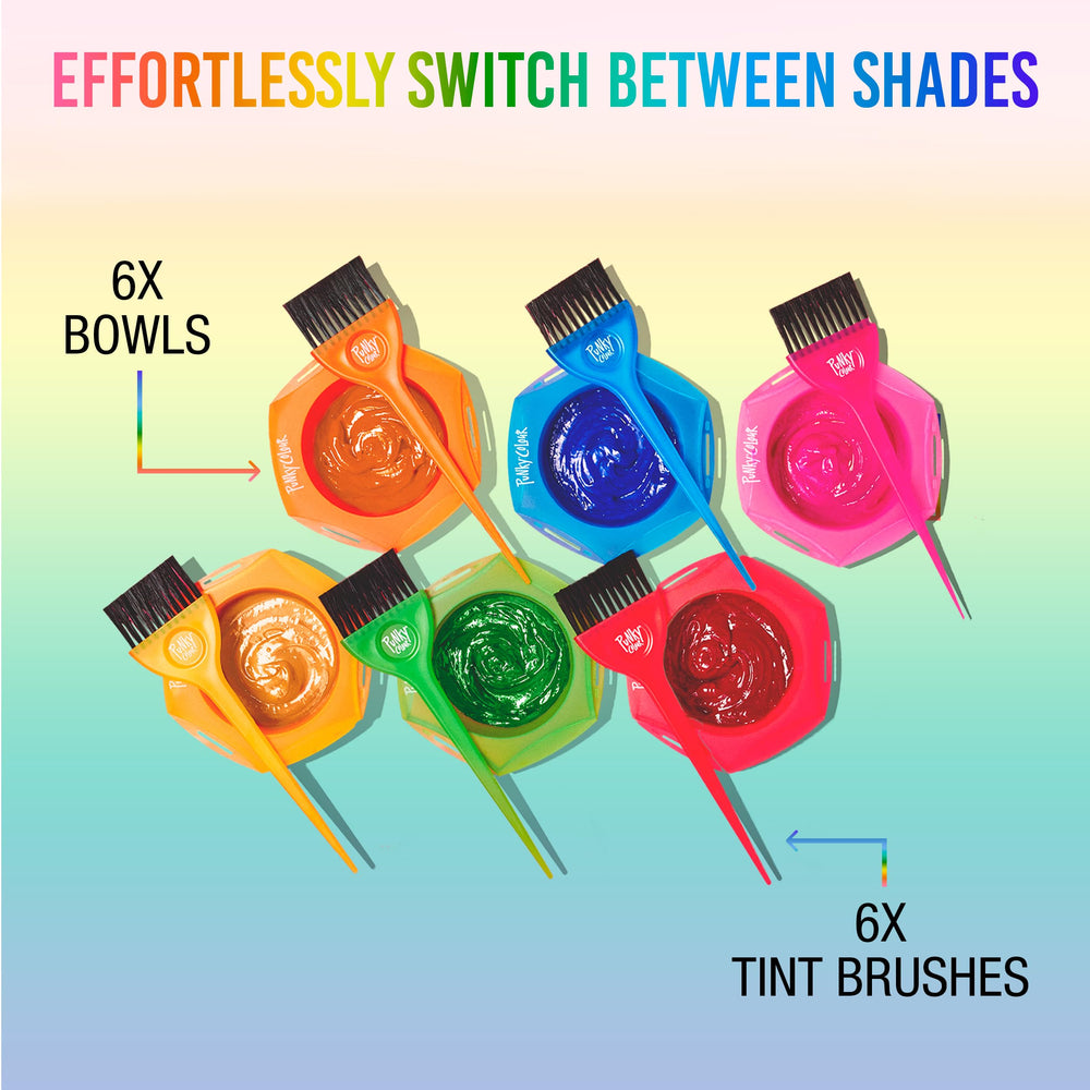 Punky brush detail showing synthetic bristles for smooth even color application