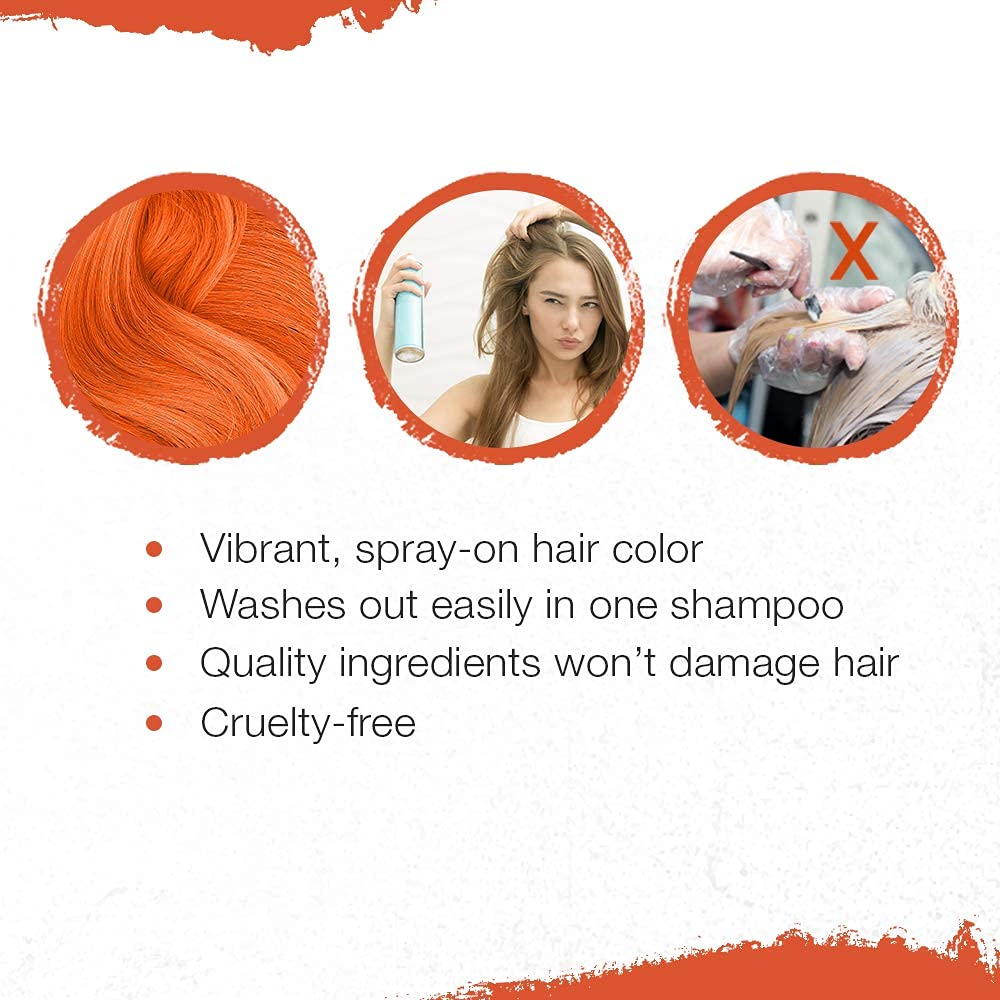 Punky used at a festival on hair showing bold color for event-ready looks