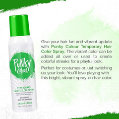 Punky before and after hair comparison showing instant color transformation benefit