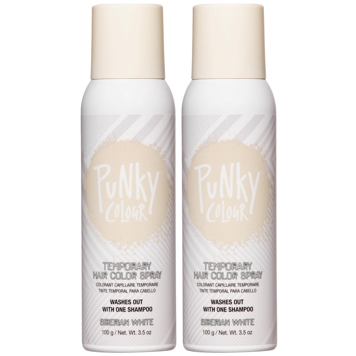 Punky front packaging showing two cans, clear visibility and travel-ready