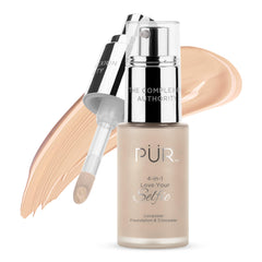 PÜR front packaging showing product and shade, clear branding and benefit