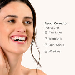 PÜR MINERALS model applying primer under eye to conceal dark circles