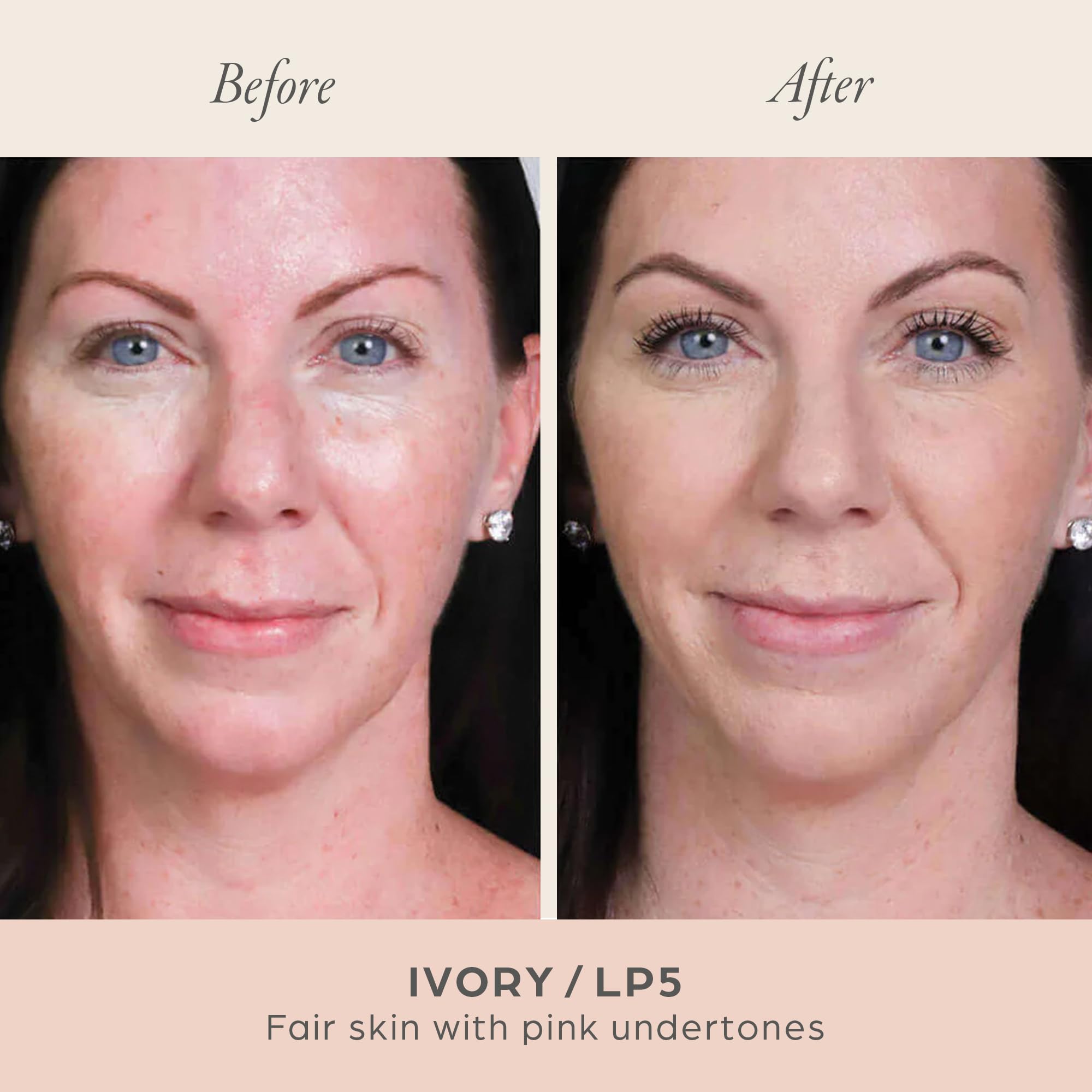 PÜR MINERALS applicator puff in use providing quick touch-up convenience