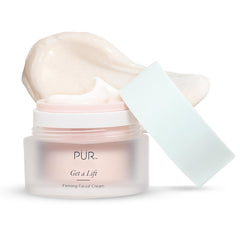 PÜR MINERALS front jar shot showing packaging and benefit of lightweight firming
