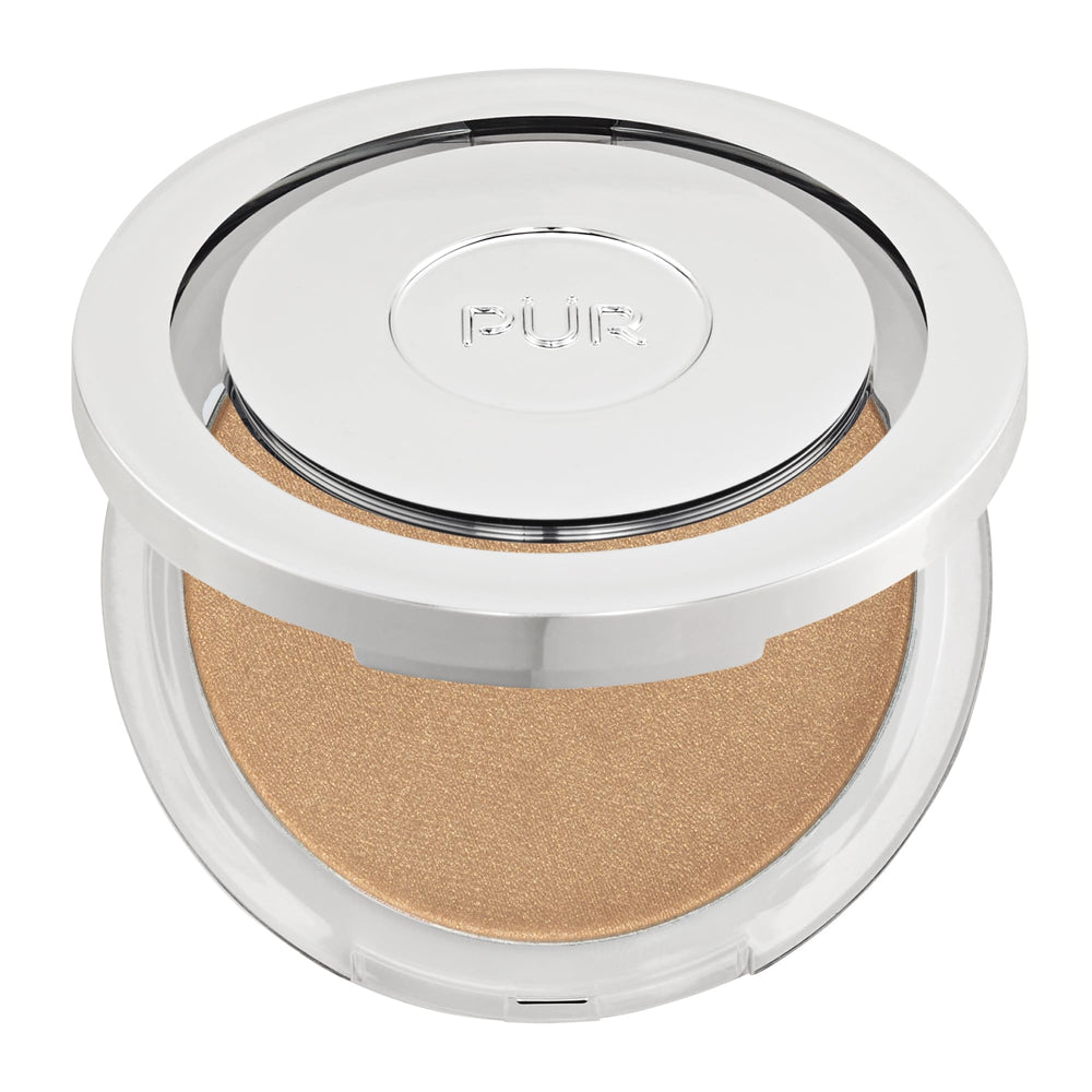 PÜR MINERALS bronzer front view showing compact and natural finish benefit