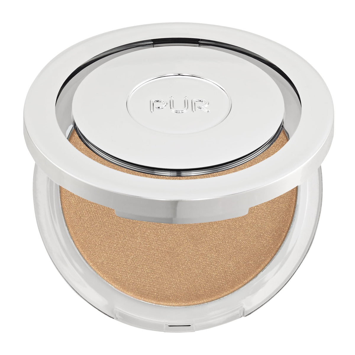 PÜR MINERALS bronzer front view showing compact and natural finish benefit