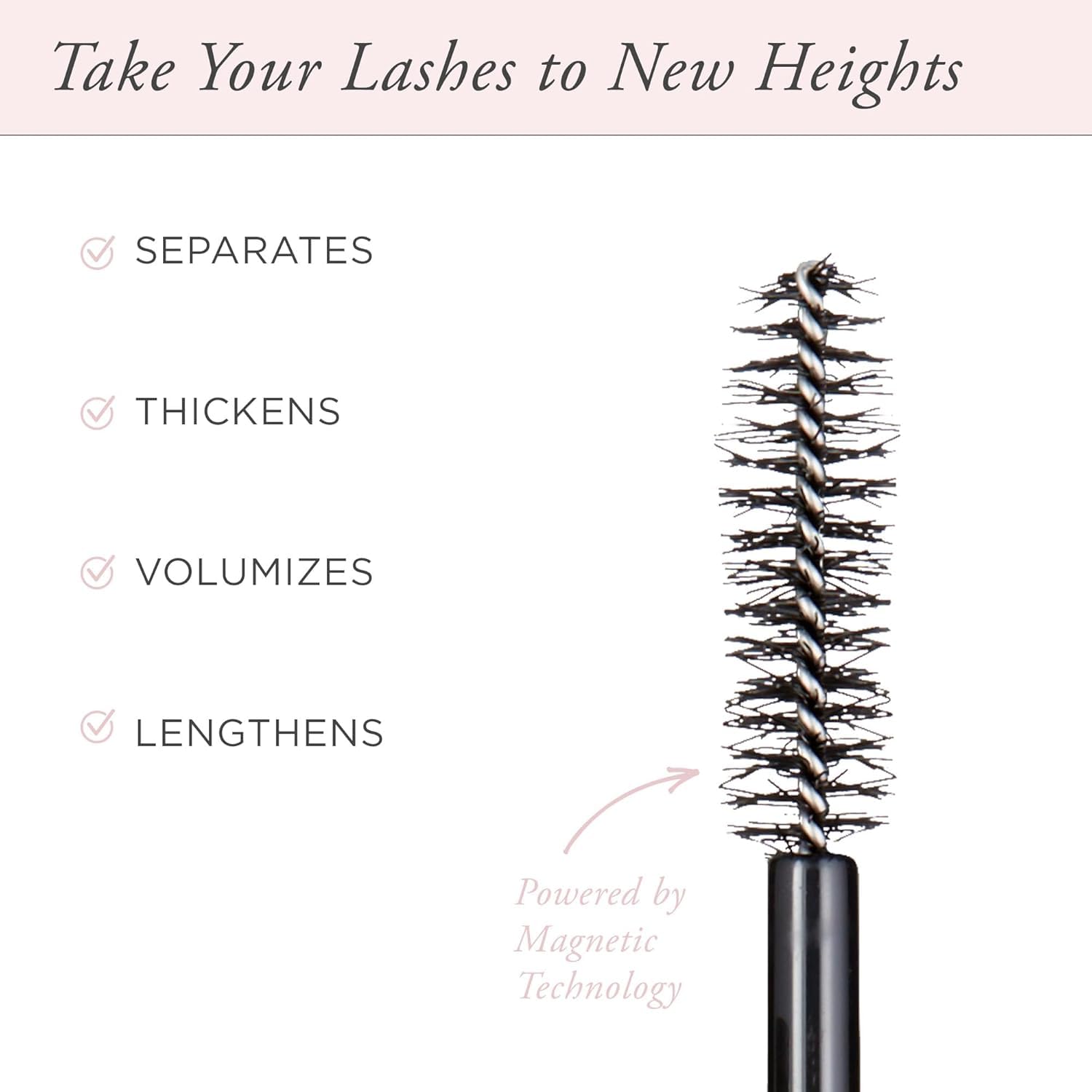 PÜR MINERALS ingredients label emphasizing nourishing peptides and biotin