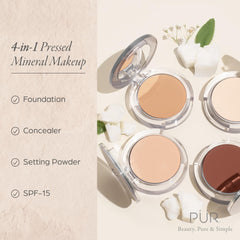 PÜR MINERALS powder close-up texture highlighting smooth finish and blendability benefit