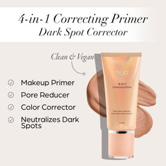PÜR MINERALS close-up texture of peach primer for smooth blending