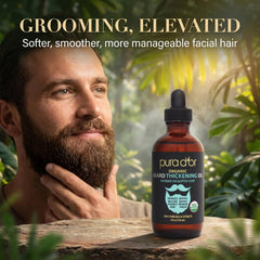 PURA D'OR oil texture on hand absorbing quickly for non-greasy finish