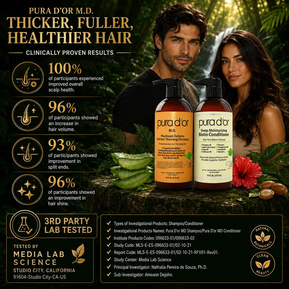 PURA D'OR botanical ingredients still life conveying natural nutrient benefits