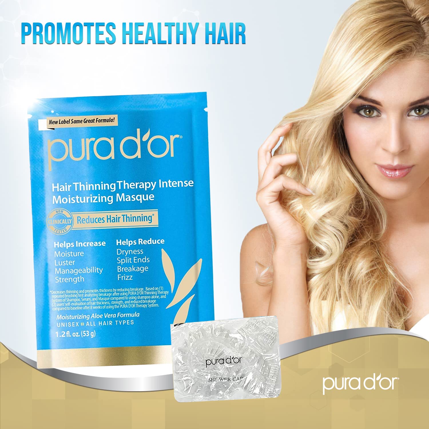 PURA D'OR masque cream texture close-up demonstrating rich hydration