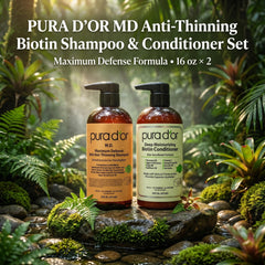 PURA D'OR creamy conditioner texture close-up highlighting moisturization benefits