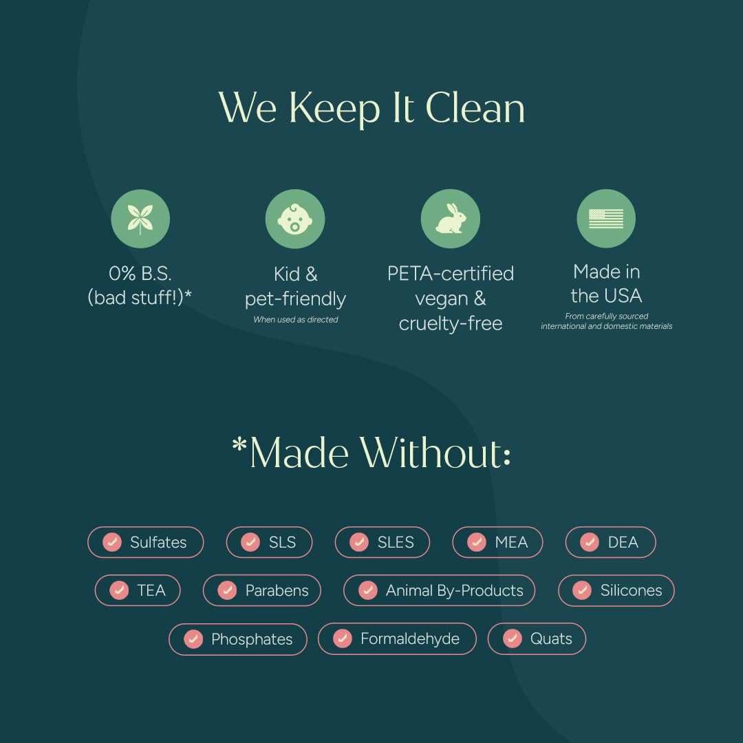Puracy refill on bathroom shelf promoting sustainable routine