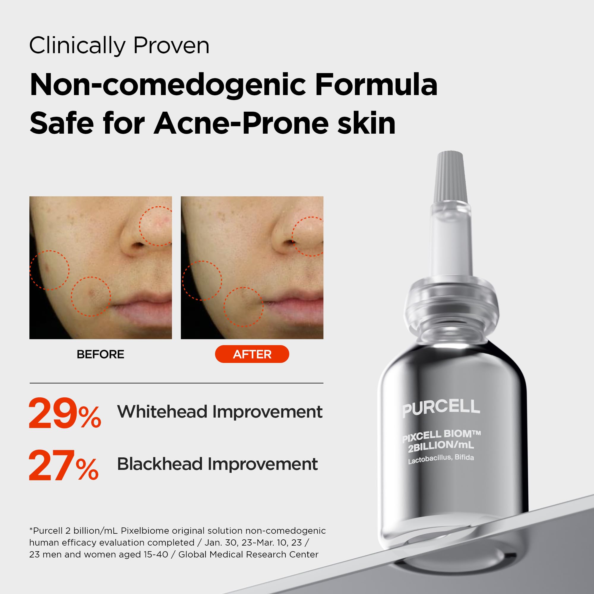 PURCELL applying a few drops to hand demonstrating easy layering and quick absorption
