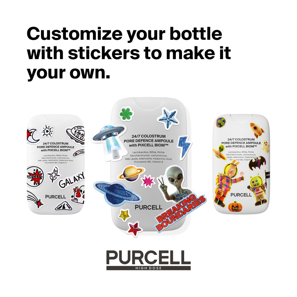PURCELL on a vanity next to skincare, fits daily beauty routines