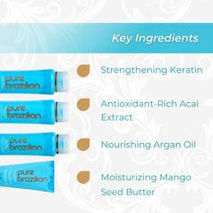 Pure Brazilian conditioner cream texture demonstrating nourishing slip