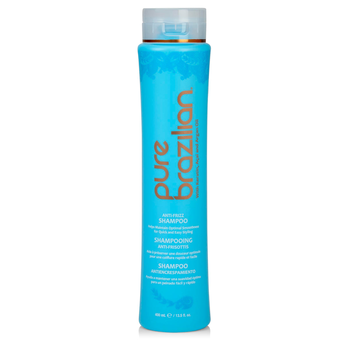 Pure Brazilian front packaging showing bottle and brand for confident shelf presence